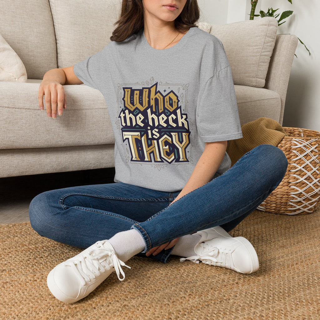 Who the Heck T-Shirt — Funny Vintage Gothic Graphic Tee