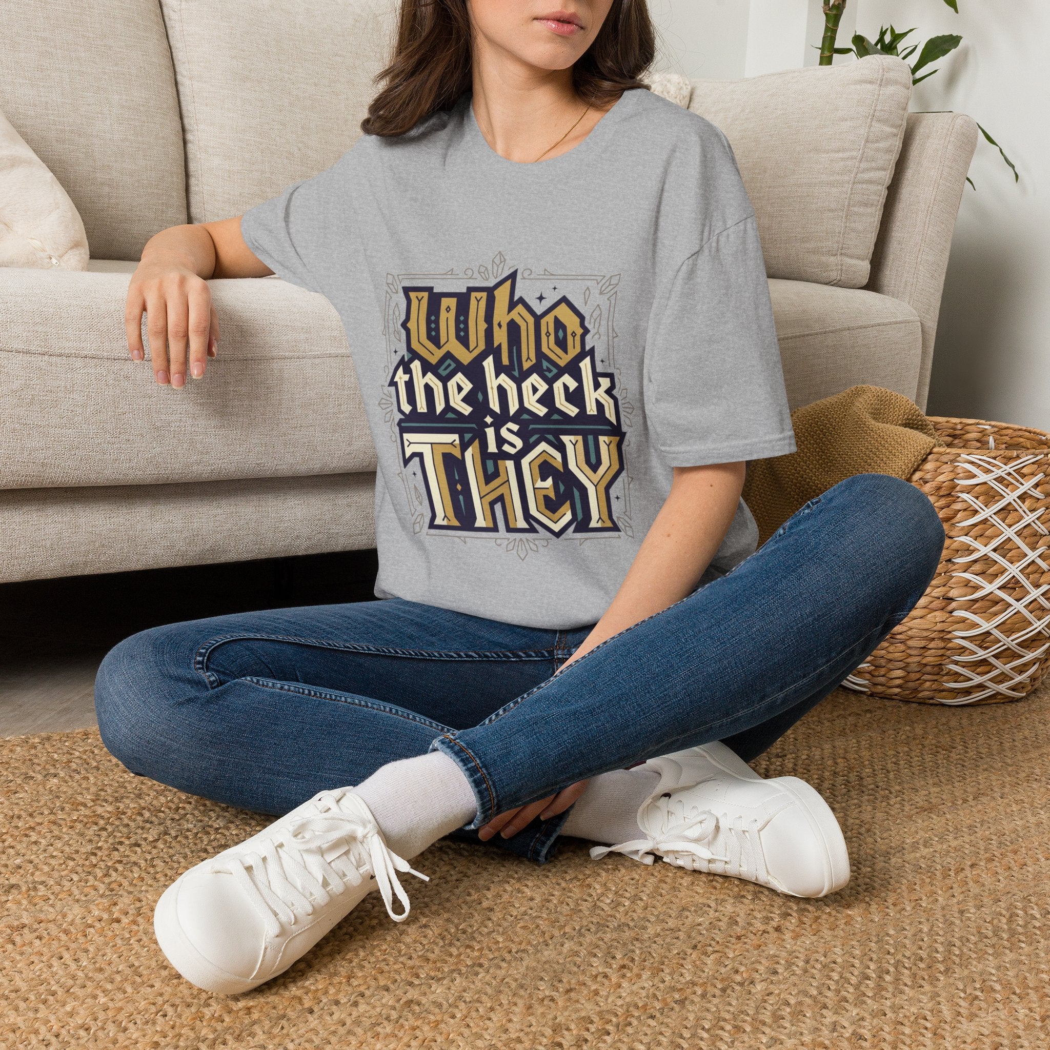 Who the Heck T-Shirt — Funny Vintage Gothic Graphic Tee