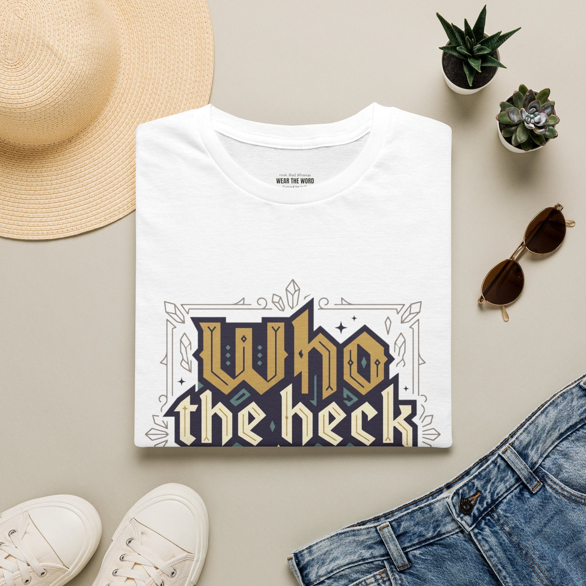 Who the Heck T-Shirt — Funny Vintage Gothic Graphic Tee