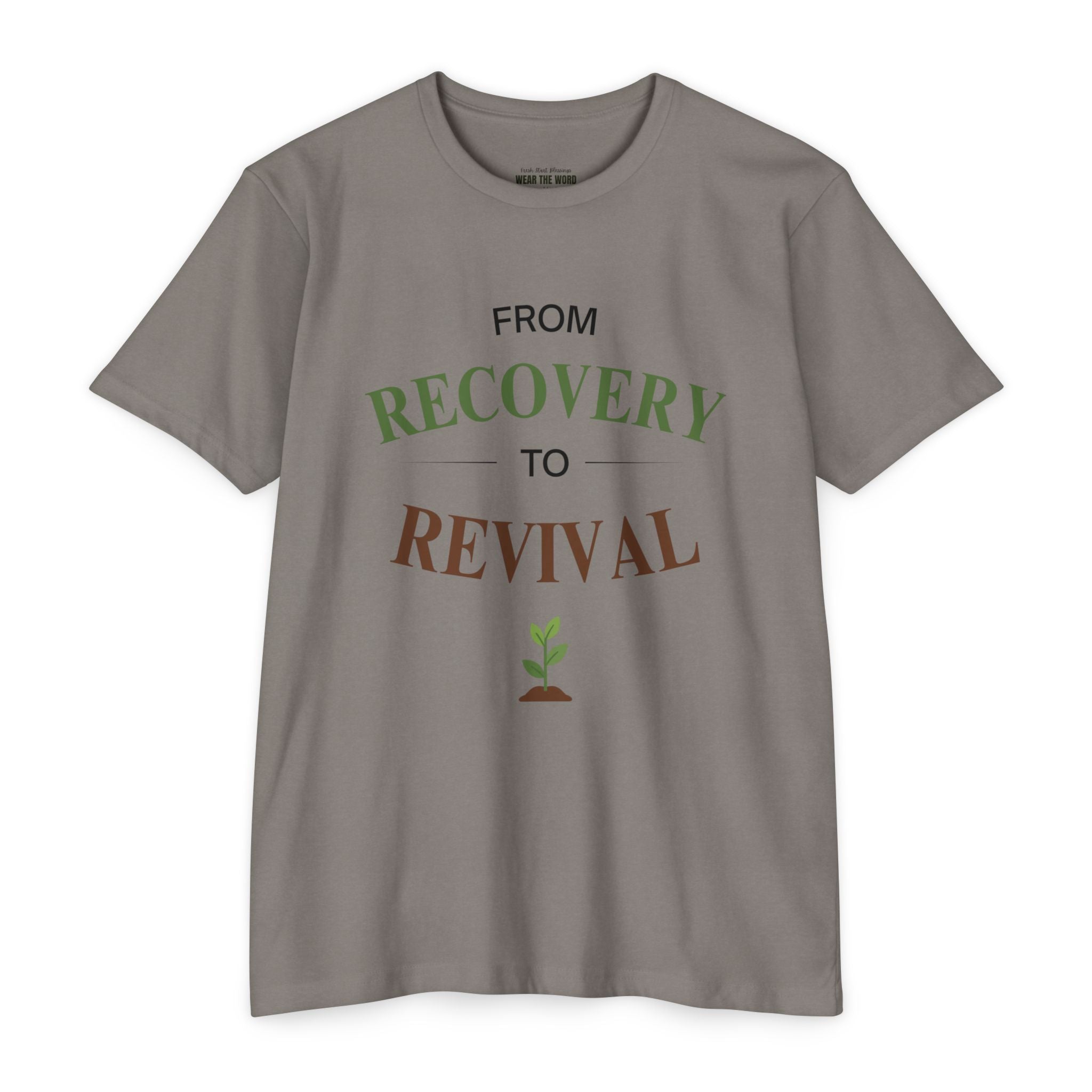 From Recovery to Revival T-Shirt — Christian Inspirational 'Wear the Word' Tee