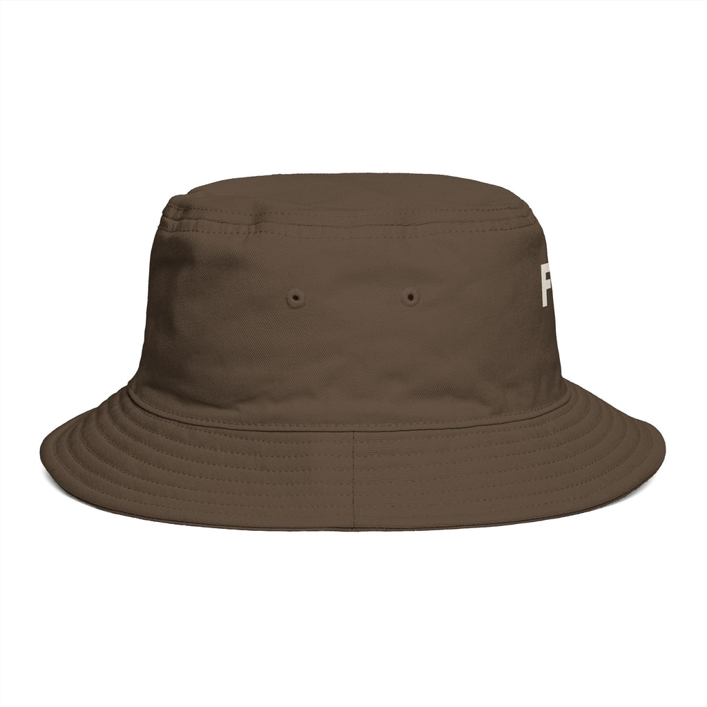 FSB Cross Bucket Hat — Brown Embroidered Faith Logo