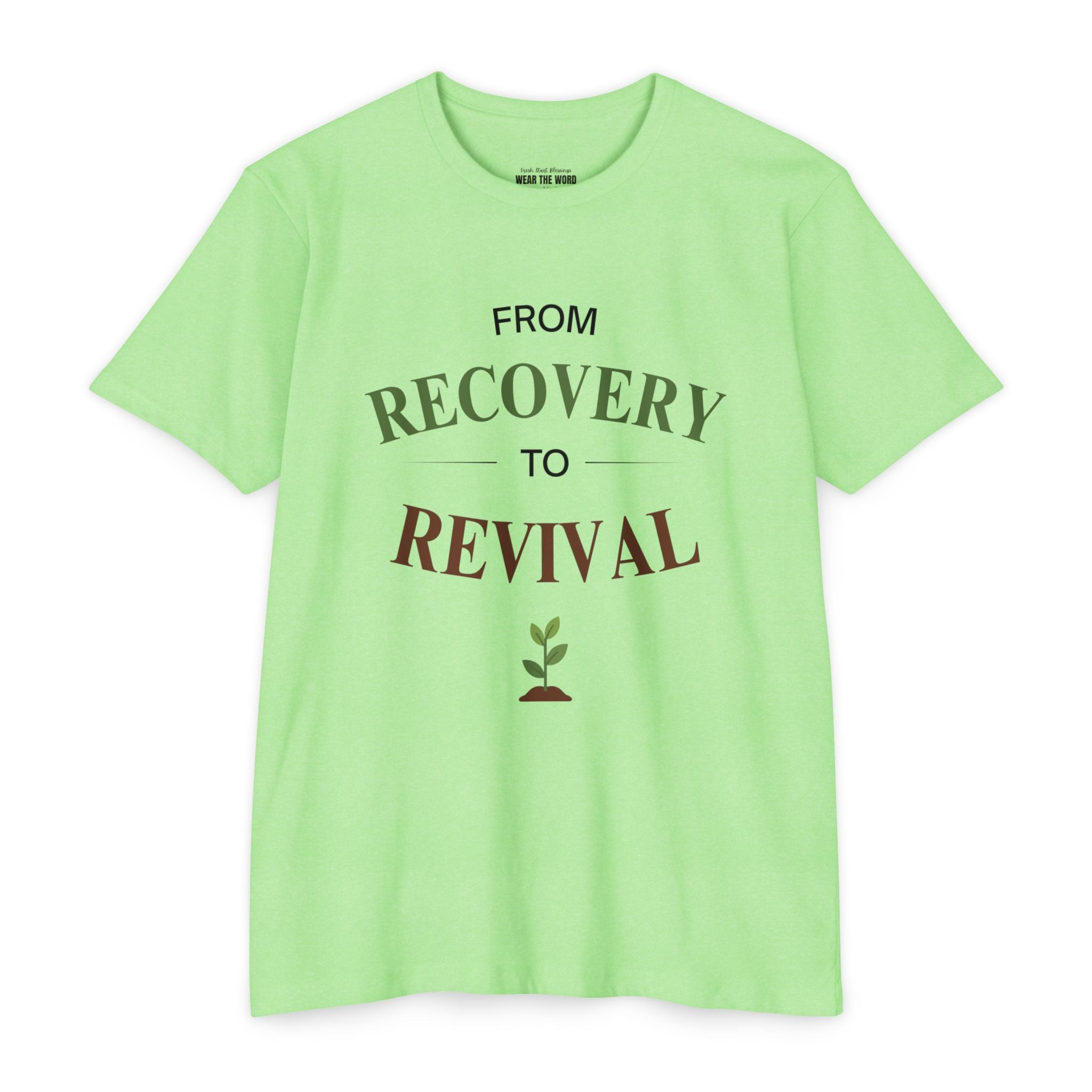 From Recovery to Revival T-Shirt — Christian Inspirational 'Wear the Word' Tee