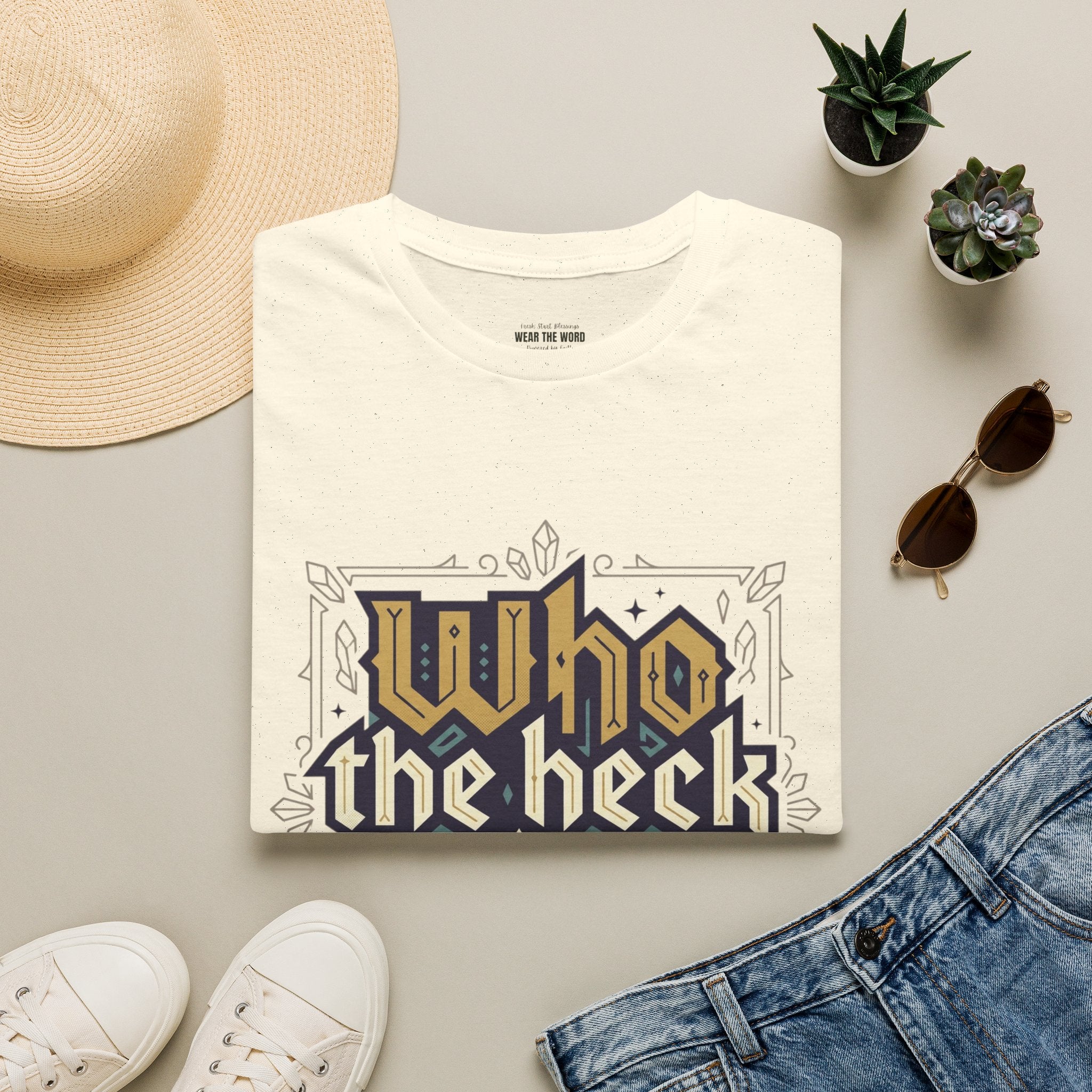 Who the Heck T-Shirt — Funny Vintage Gothic Graphic Tee