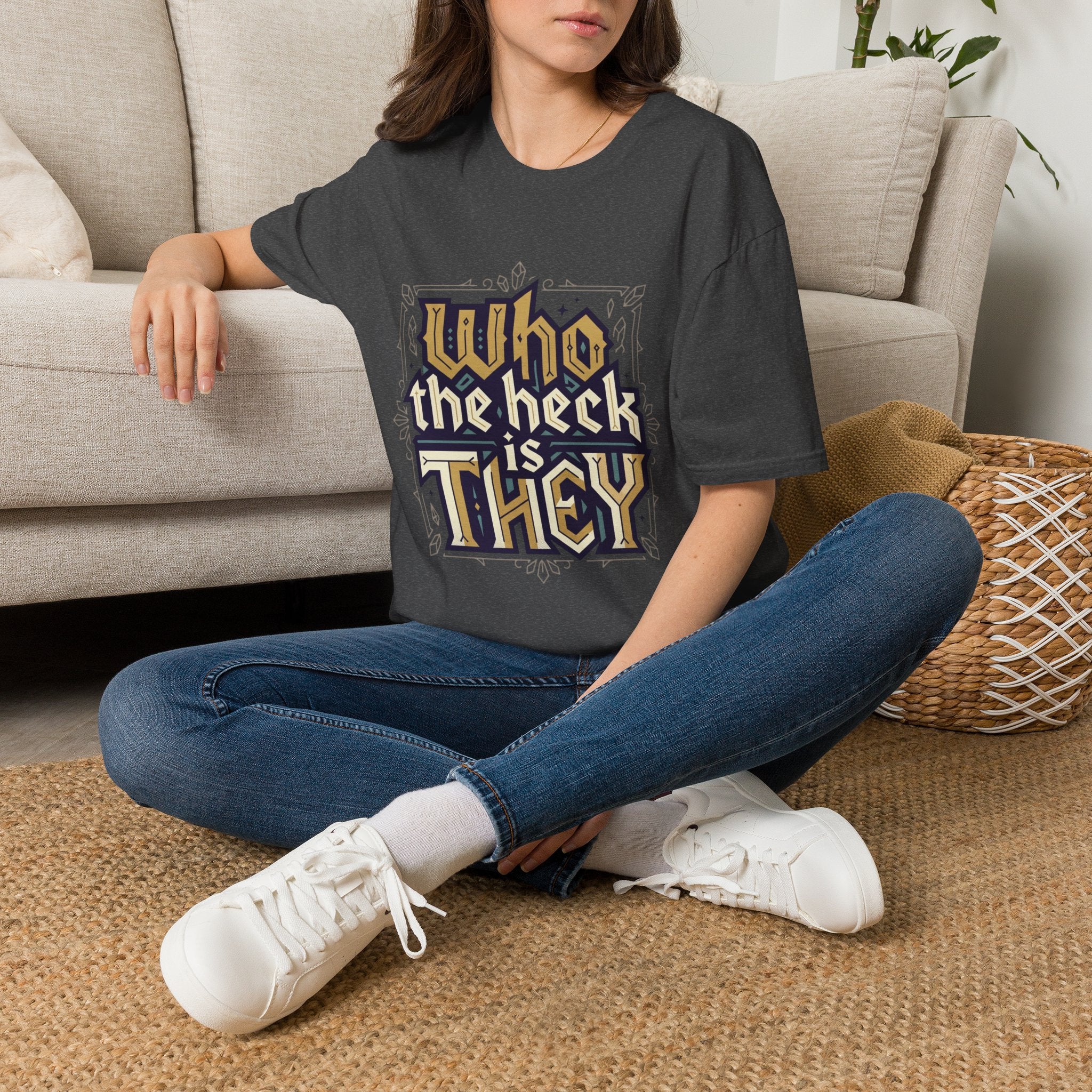 Who the Heck T-Shirt — Funny Vintage Gothic Graphic Tee