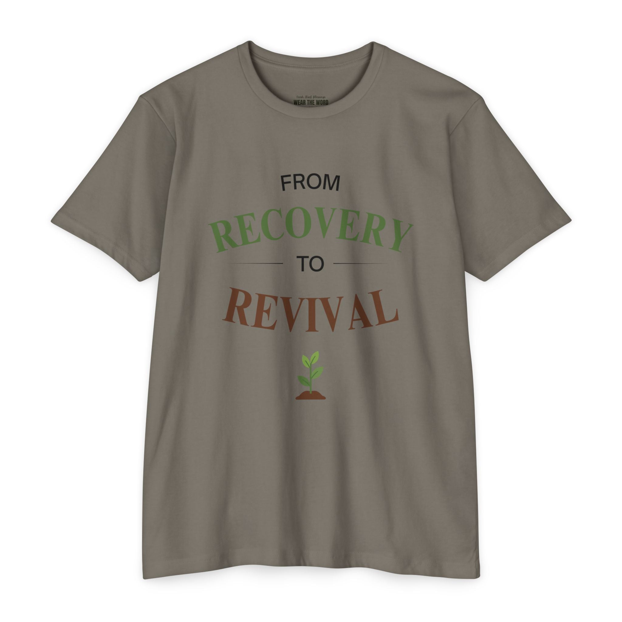 From Recovery to Revival T-Shirt — Christian Inspirational 'Wear the Word' Tee