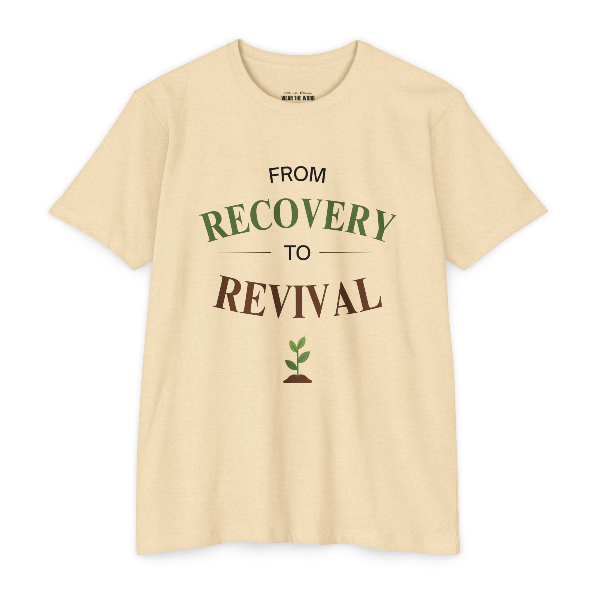From Recovery to Revival T-Shirt — Christian Inspirational 'Wear the Word' Tee