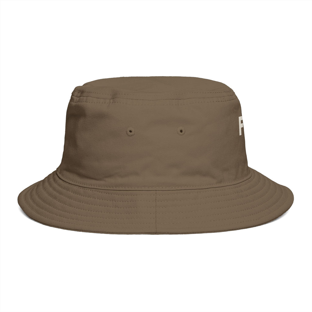 FSB Cross Bucket Hat — Brown Embroidered Faith Logo