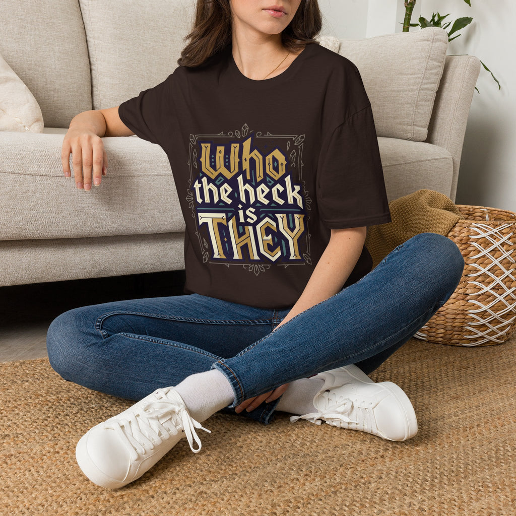 Who the Heck T-Shirt — Funny Vintage Gothic Graphic Tee