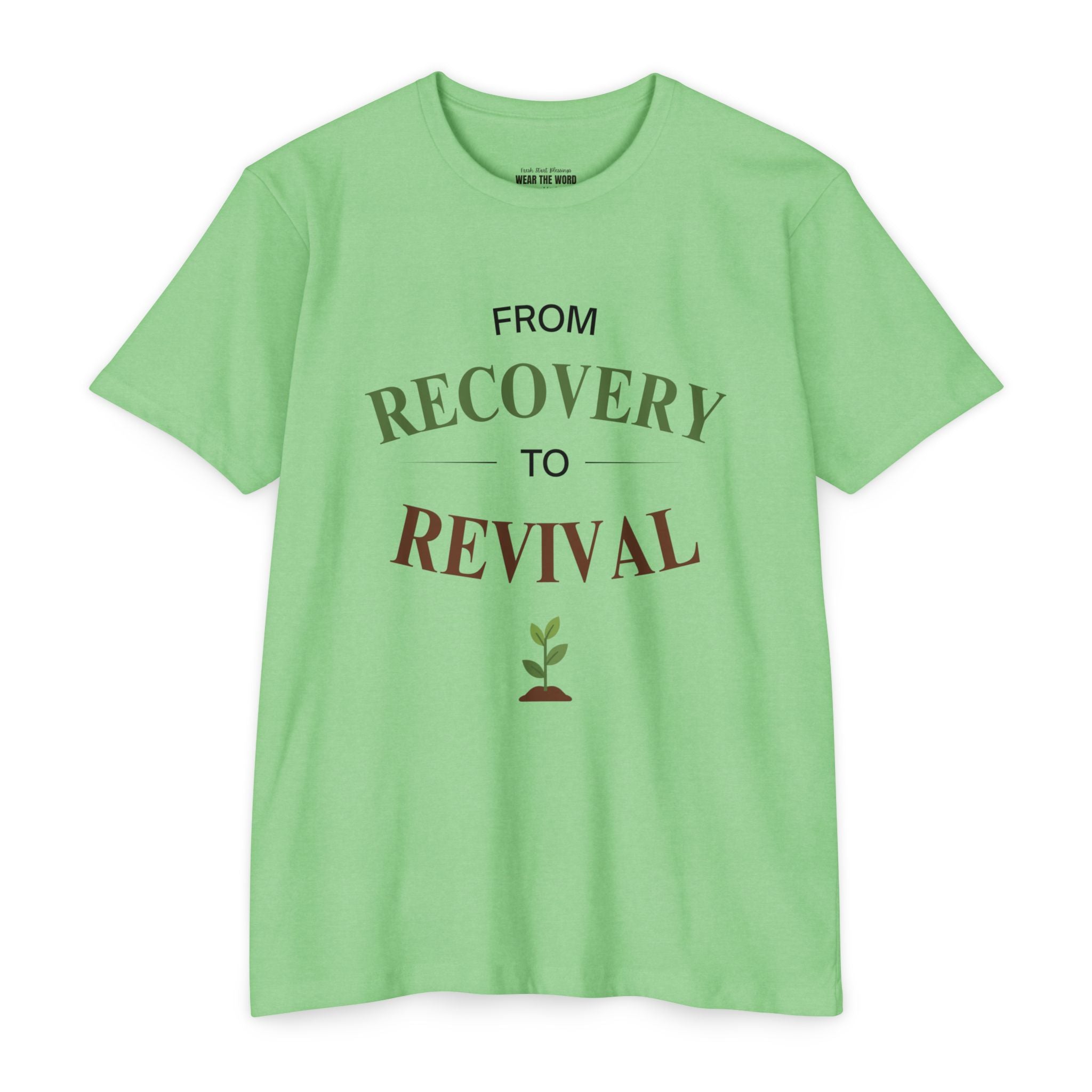 From Recovery to Revival T-Shirt — Christian Inspirational 'Wear the Word' Tee