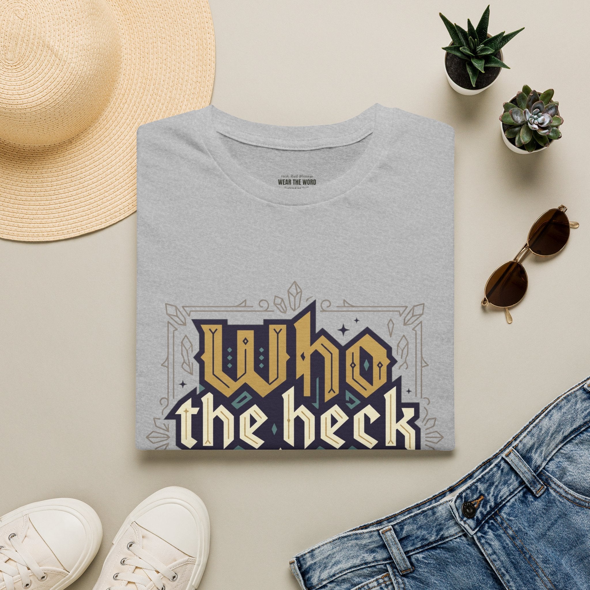 Who the Heck T-Shirt — Funny Vintage Gothic Graphic Tee