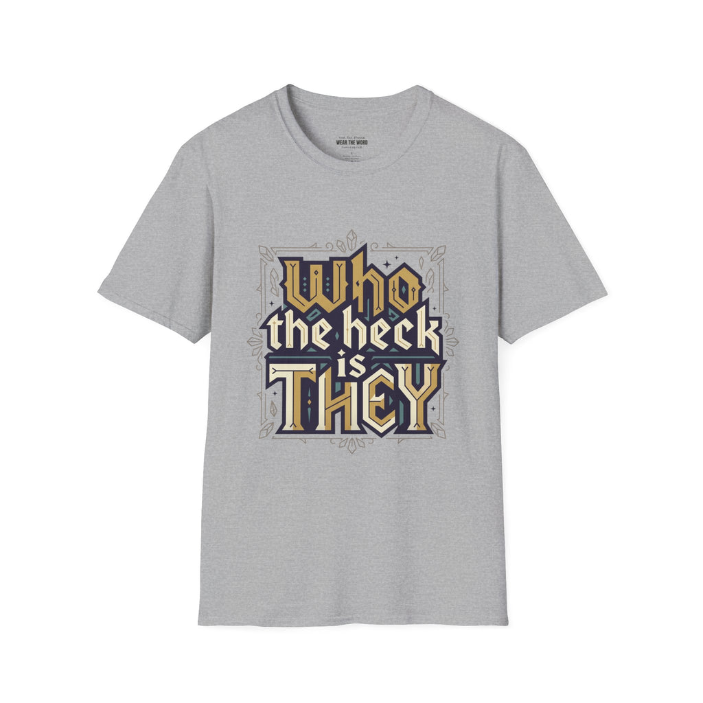 Who the Heck T-Shirt — Funny Vintage Gothic Graphic Tee