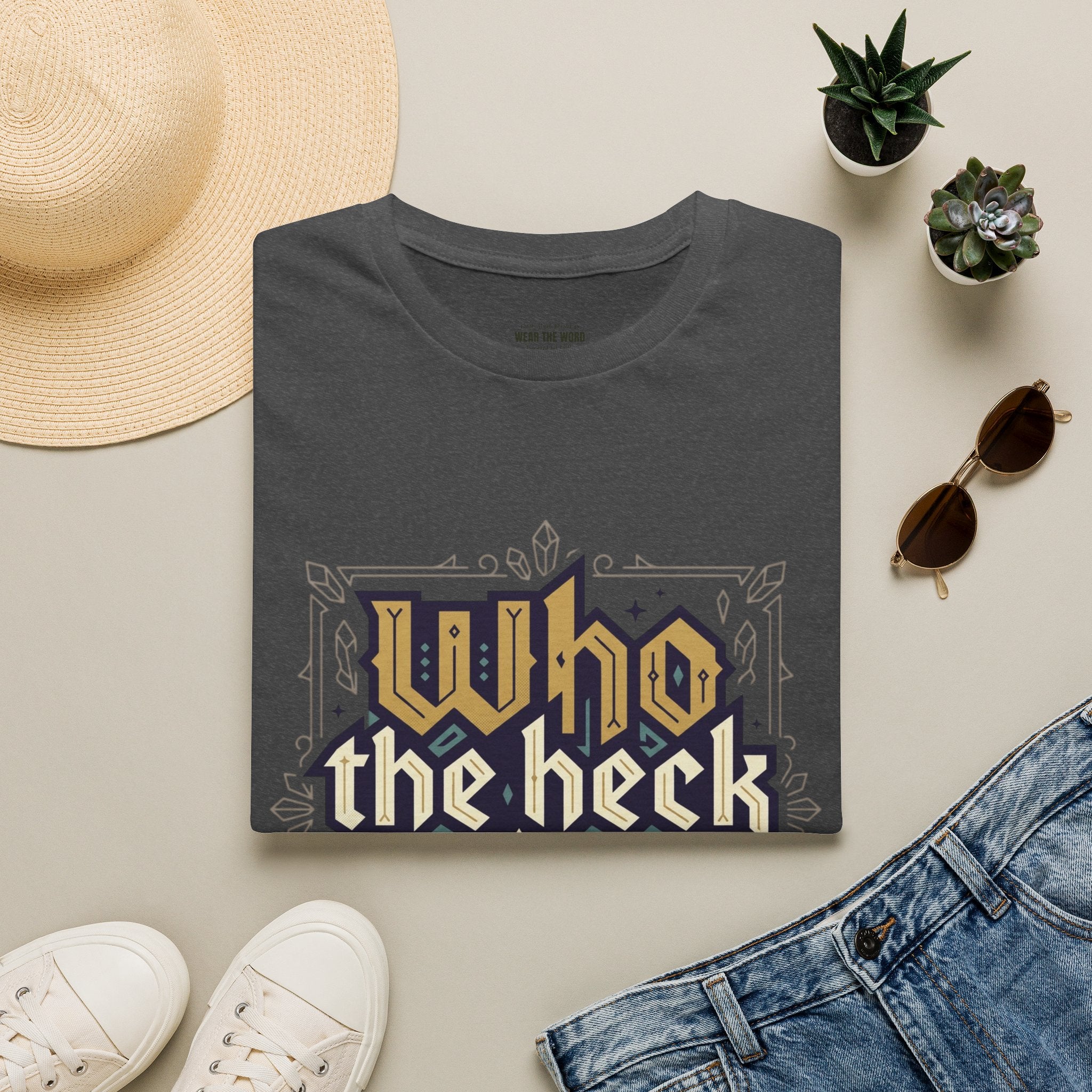 Who the Heck T-Shirt — Funny Vintage Gothic Graphic Tee