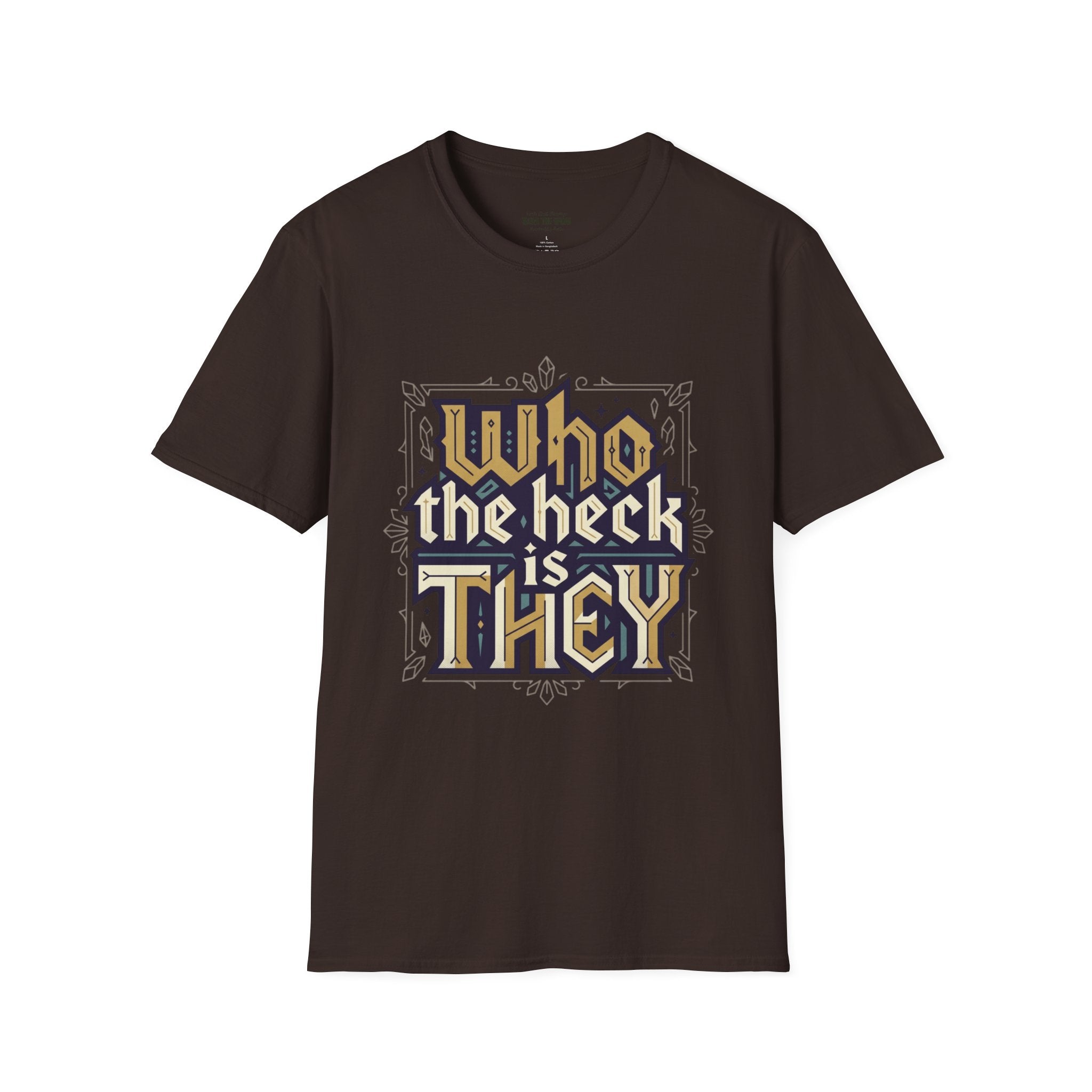 Who the Heck T-Shirt — Funny Vintage Gothic Graphic Tee