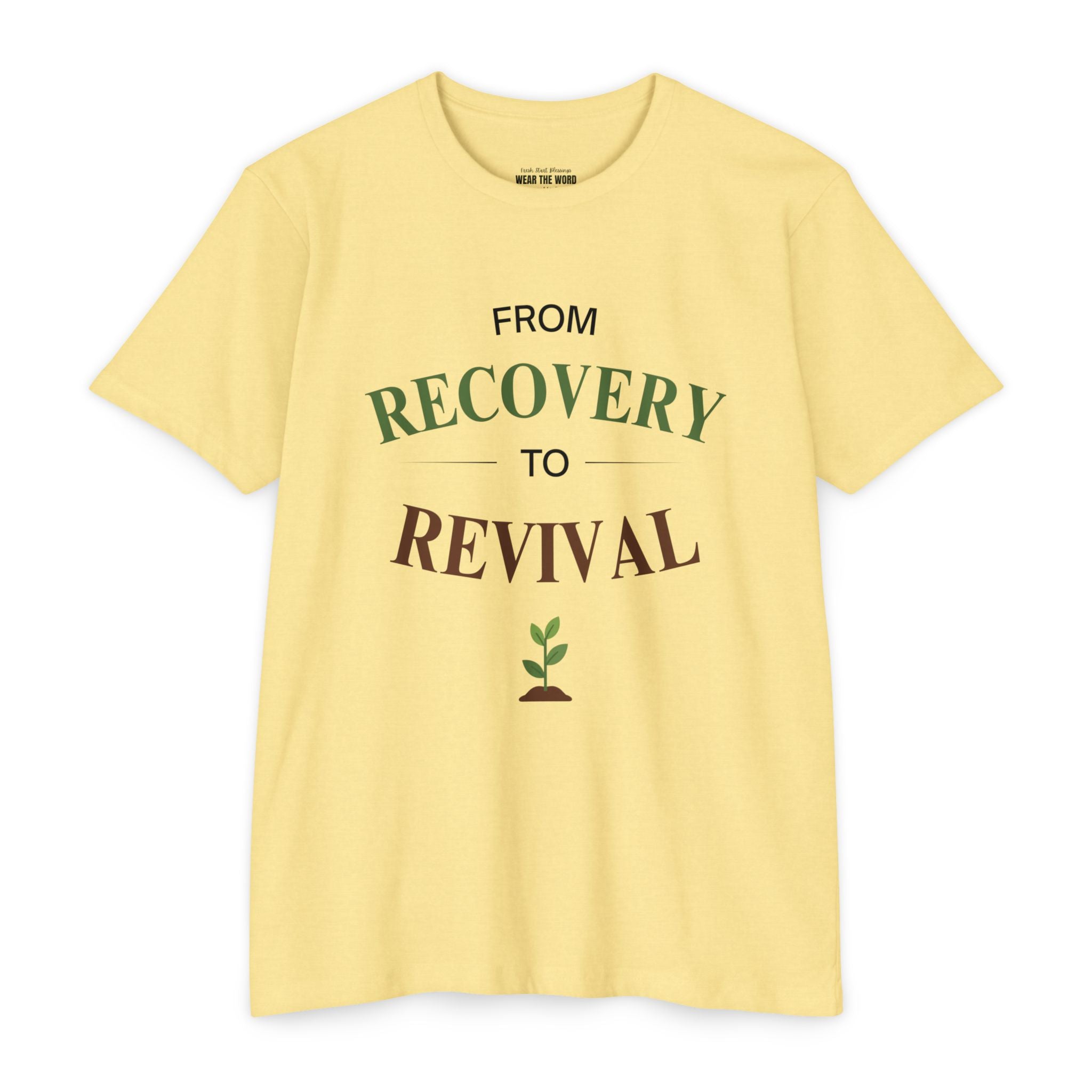 From Recovery to Revival T-Shirt — Christian Inspirational 'Wear the Word' Tee