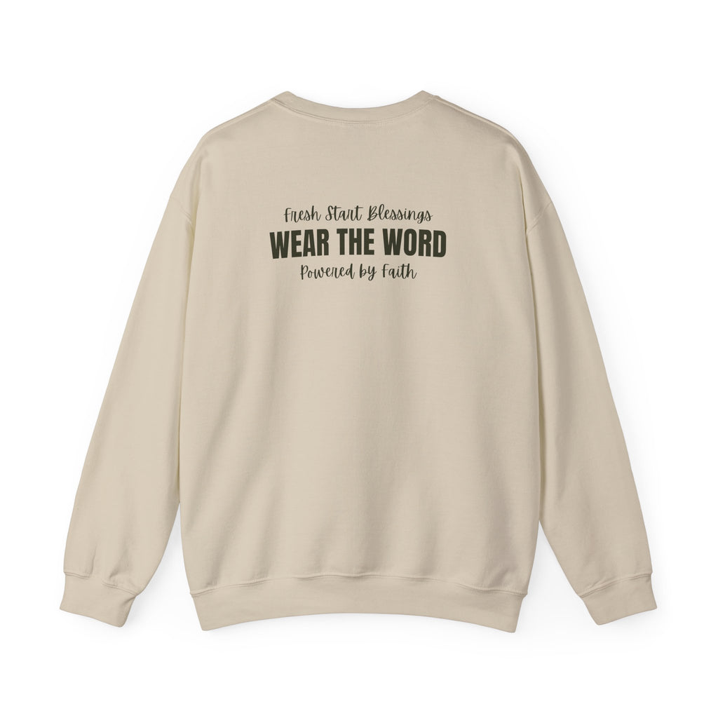 Paws of Hope Sweatshirt – Faith & Rescue Dog Crewneck, 'Wear the Word' Inspirational Pullover