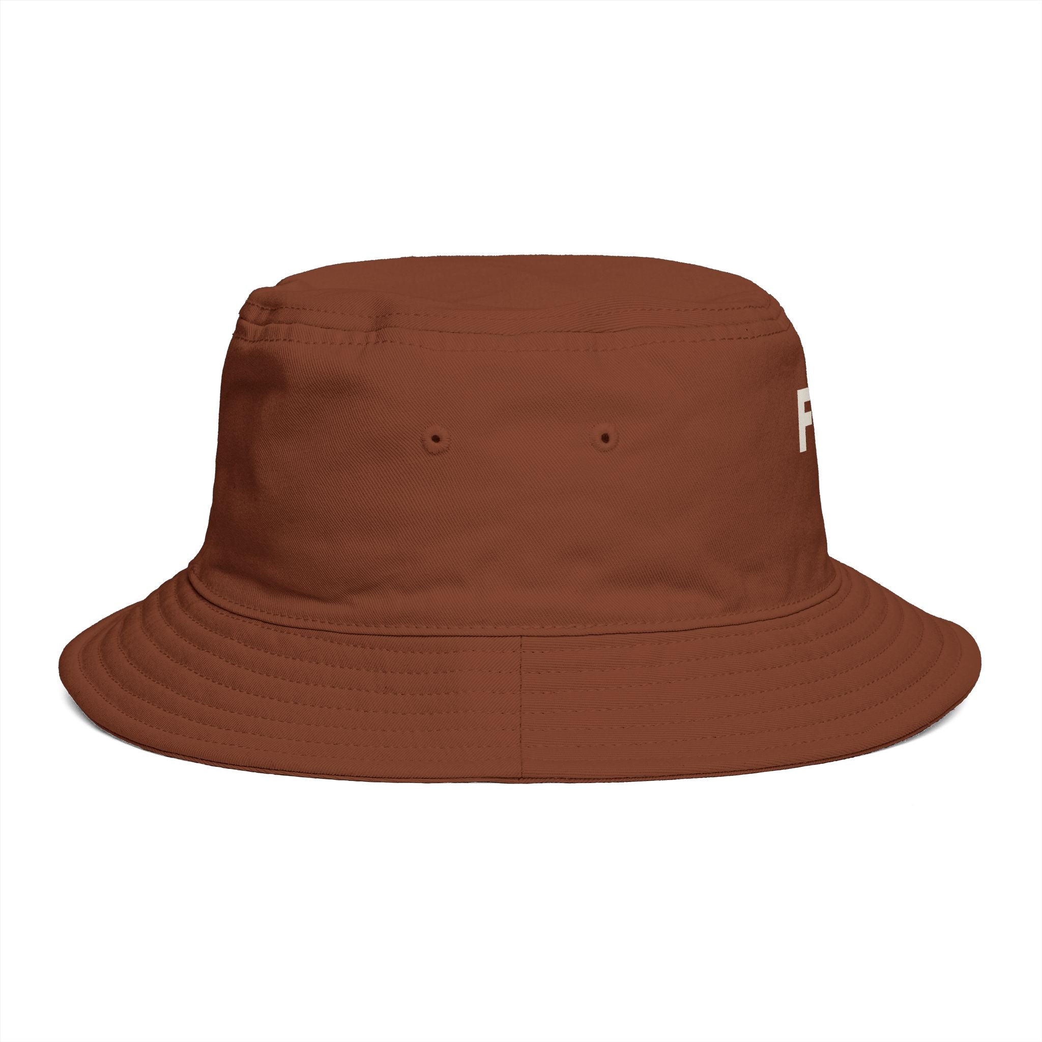 FSB Cross Bucket Hat — Brown Embroidered Faith Logo
