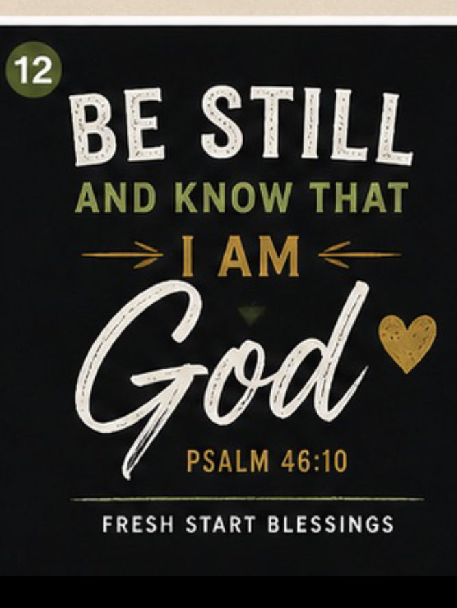 Be Still and Know That I Am God T-Shirt — Fresh Start Blessings